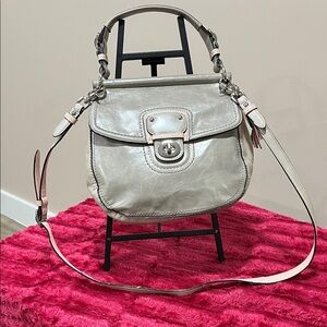 Elegant Silver Crossbody Bag